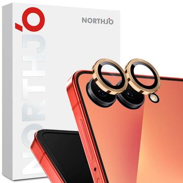 Samsung Galaxy Z Flip7 Northjo kameralinsebeskyttelsessæt - guld