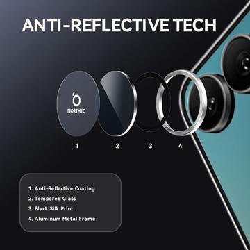 Samsung Galaxy Z Flip7 Northjo kameralinsebeskyttelsessæt - sølv