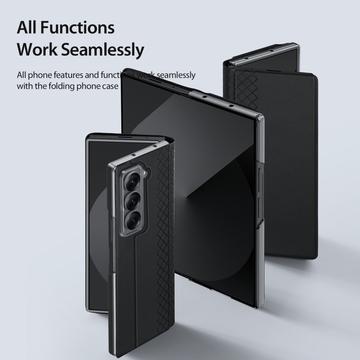 Samsung Galaxy Z Fold Special Dux Ducis Bril Flip Cover - Sort