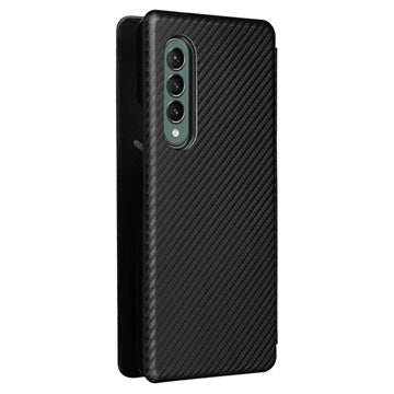 Samsung Galaxy Z Fold3 5G Flip Cover - Karbonfiber - Sort