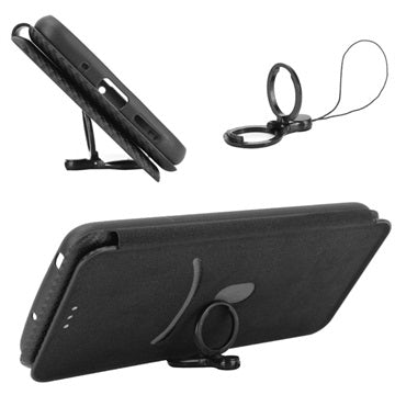 Samsung Galaxy Z Fold3 5G Flip Cover - Karbonfiber - Sort