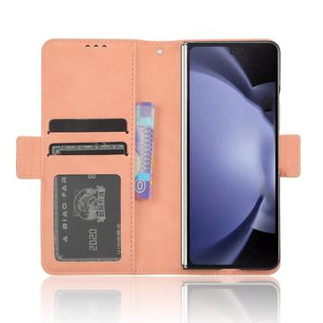 Samsung Galaxy Z Fold6 Pung Cover med Kortholder - Pink