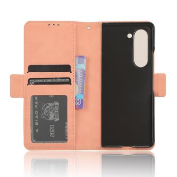 Samsung Galaxy Z Fold6 Pung Cover med Kortholder - Pink