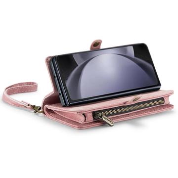 Samsung Galaxy Z Fold6 Caseme 008 2-i-1 Multifunktionel Pung - Pink