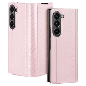 Samsung Galaxy Z Fold6 Dux Ducis Bril Flip Cover - Pink