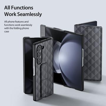 Samsung Galaxy Z Fold6 Dux Ducis Fitt Magnetisk Flip Cover - Grå