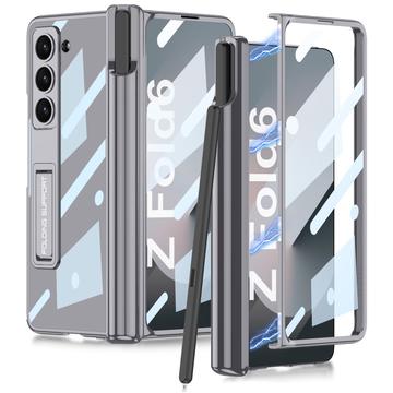 Samsung Galaxy Z Fold6 GKK Pencil Slot Magnetisk Hybrid Etui - Grå