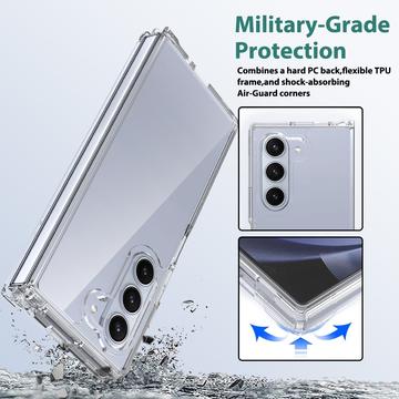 Samsung Galaxy Z Fold6 Ridsefast Hybrid Cover - Gennemsigtig