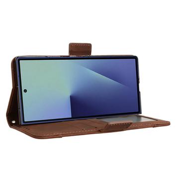 Samsung Galaxy Z Fold7 Kortholder Pung Etui med Penholder - Brun