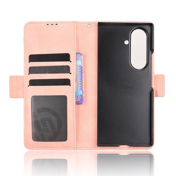 Samsung Galaxy Z Fold7 Kortholder Pung Etui - Pink