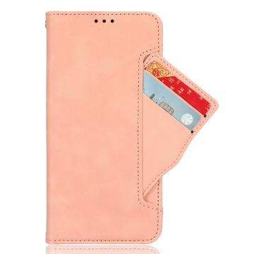Samsung Galaxy Z Fold7 Kortholder Pung Etui med Penholder - Pink