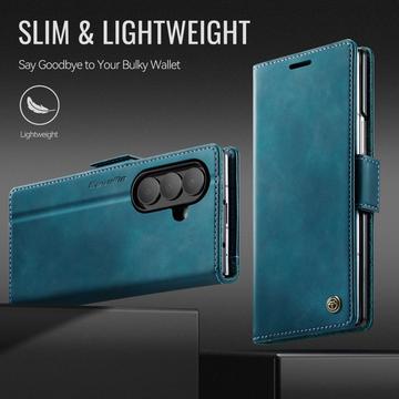 Samsung Galaxy Z Fold7 Caseme 033 Pung Etui med Kalvemønster og RFID-blokering - Grøn