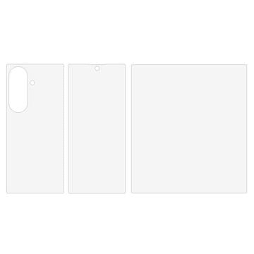 Samsung Galaxy Z Fold7 Full Cover Beskyttelsesfilm Sæt - Klar