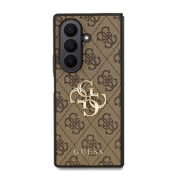 Samsung Galaxy Z Fold7 Guess 4G Big Metal Logo Hybrid Cover - Brun