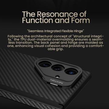 Samsung Galaxy Z Fold7 Nillkin CarboProp Magnetisk Hybrid Cover - Sort