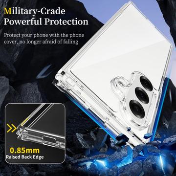 Samsung Galaxy Z Fold7 Ridsefast Hybrid Cover - Gennemsigtig