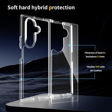 Samsung Galaxy Z Fold7 Ridsefast Hybrid Cover - Gennemsigtig