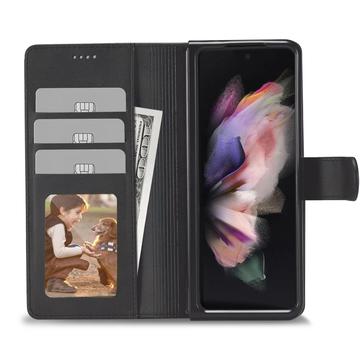 Samsung Galaxy Z Fold7 Tech-Protect Pungetui med Magnet og Stativ - Sort