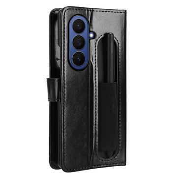 Samsung Galaxy Z Fold7 Pung Etui med Stativ - sort