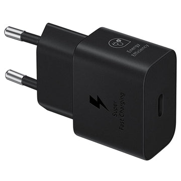 Samsung USB-C Strømadapter med Kabel EP-T2510XBEGEU - 25W - Sort