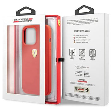 Scuderia Ferrari On Track iPhone 13 Pro Max Silikone Cover - Rød