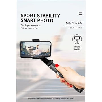 Selfie Stang med Gimbal Stabilisator og Tripod Stativ L08