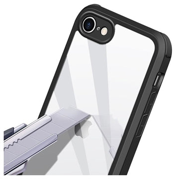iPhone 7/8/SE (2020)/SE (2022) Shine&Protect 360 Hybrid Cover - Sort / Klar