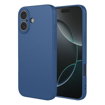 iPhone 17 Stødsikkert Silikone Cover - Blå