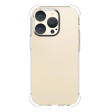 iPhone 15 Pro Stødsikkert TPU Cover - Gennemsigtig