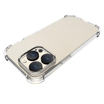 iPhone 15 Pro Stødsikkert TPU Cover - Gennemsigtig