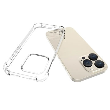 iPhone 15 Pro Stødsikkert TPU Cover - Gennemsigtig