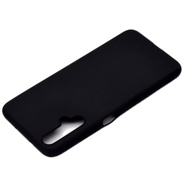 Huawei Nova 5T, Honor 20/20S Silikone Cover - Fleksibelt og Mat - Sort