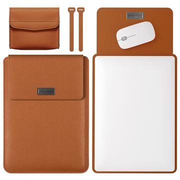 Slim Fit 3-i-1 universelt beskyttelseshylster til tablet/laptop - 13" - Brun