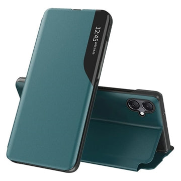Samsung Galaxy A07 4G Smart Clear View Flip Cover - Grøn