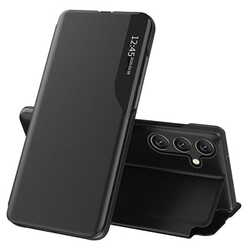 Samsung Galaxy A17 Smart Clear View Flip Cover - Sort
