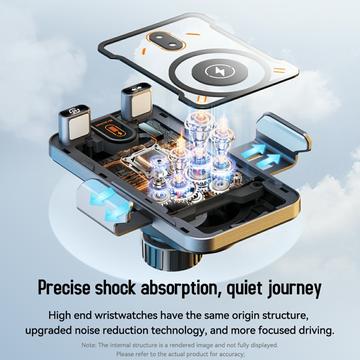 Smart Sensor biltelefonholder / 15W trådløs oplader - sort