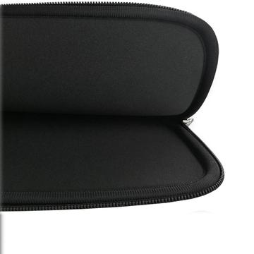 Blødt laptop-sleeve med lynlåslukning - 15.6" - Sort