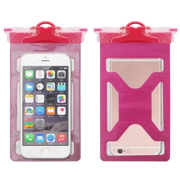 Blødt PVC Universal IPX8 vandtæt etui - 6.5" - Hot Pink