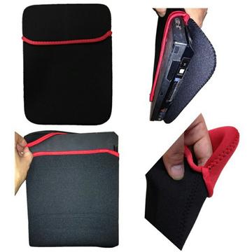 Blødt beskyttende sleeve til laptop/tablet - 13" - sort / rød