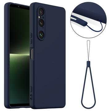 Sony Xperia 1 V Liquid Silikone Cover - MagSafe Kompatibel - Mørkeblå