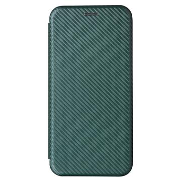 Sony Xperia 1 VI Flip Cover - Karbonfiber - Grøn