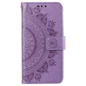 Sony Xperia 1 VI Mandala Series Etui med Pung - Lilla