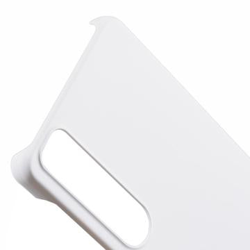 Sony Xperia 1 VI Gummibelagt Plastik Cover - Hvid