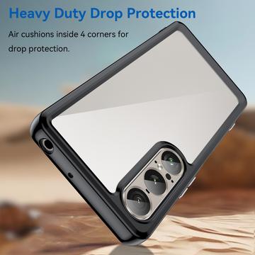Sony Xperia 1 VII Anti-Stød Hybrid Cover - Sort