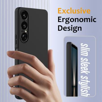 Sony Xperia 1 VII Liquid Silikone Cover - MagSafe Kompatibel - Sort