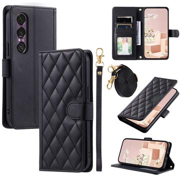 Sony Xperia 1 VII Luksus Vatteret Pung - Sort