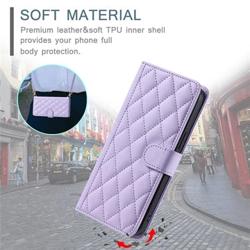 Sony Xperia 1 VII Luksus Vatteret Pung - Lilla