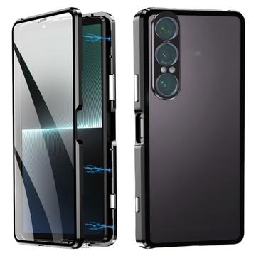 Sony Xperia 1 VII magnetisk etui med hærdet glas - sort