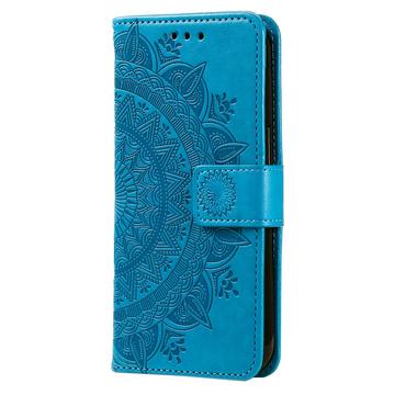 Sony Xperia 1 VII Mandala Series Etui med Pung - Blå