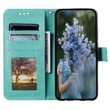 Sony Xperia 1 VII Mandala Series Etui med Pung - Grøn